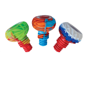Silicone Round Herb Bowl With Glass Bowl 14mm & 18mm Combo B-SIL-4