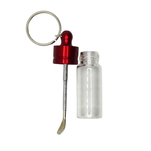 Snuff bullet with spoon on a key ring BUL-12