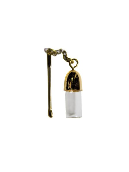 Snuff Vial with attached spoon BUL-9