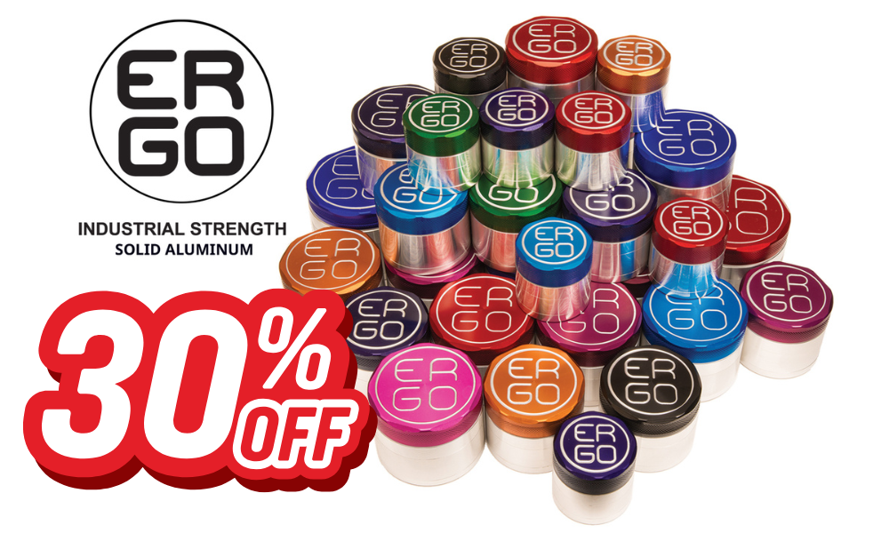 ERGO Herb Grinders Removable Screen