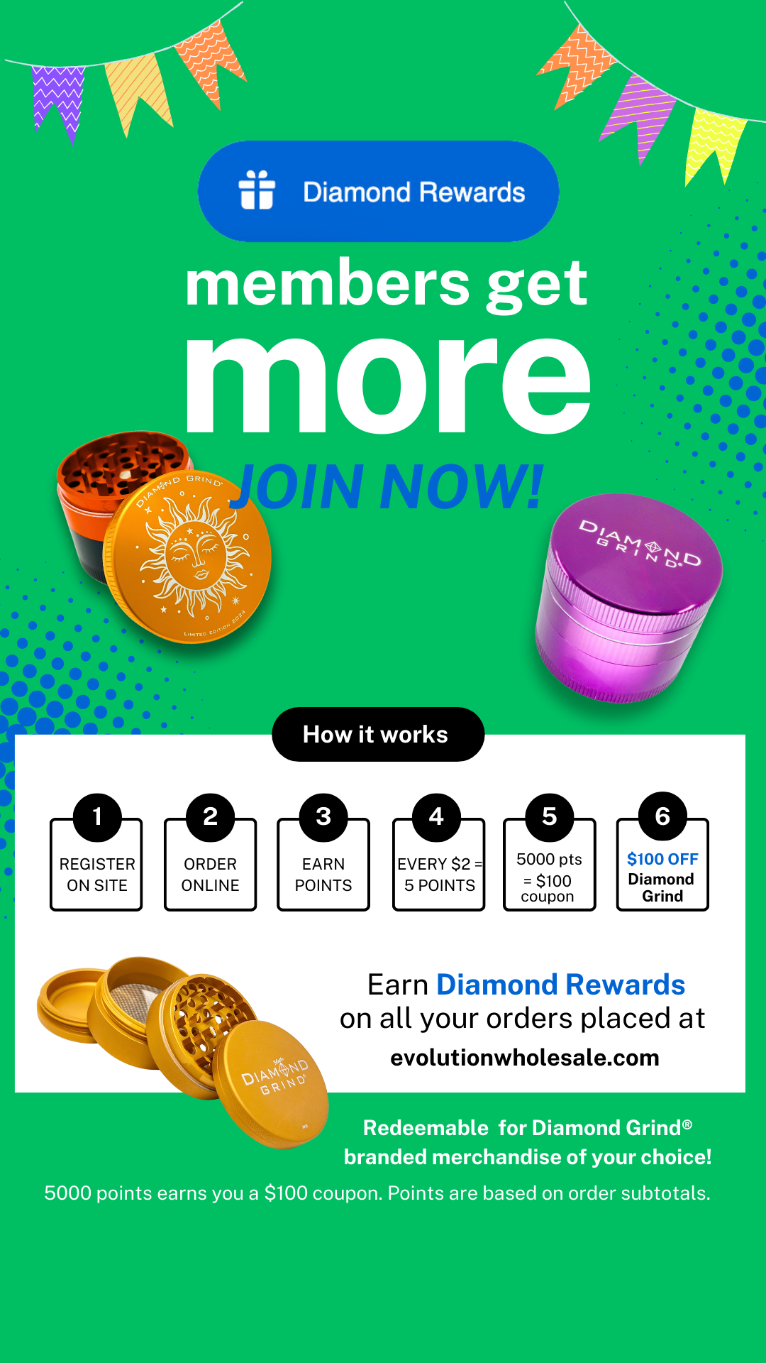 Diamond Rewards Grinder pack