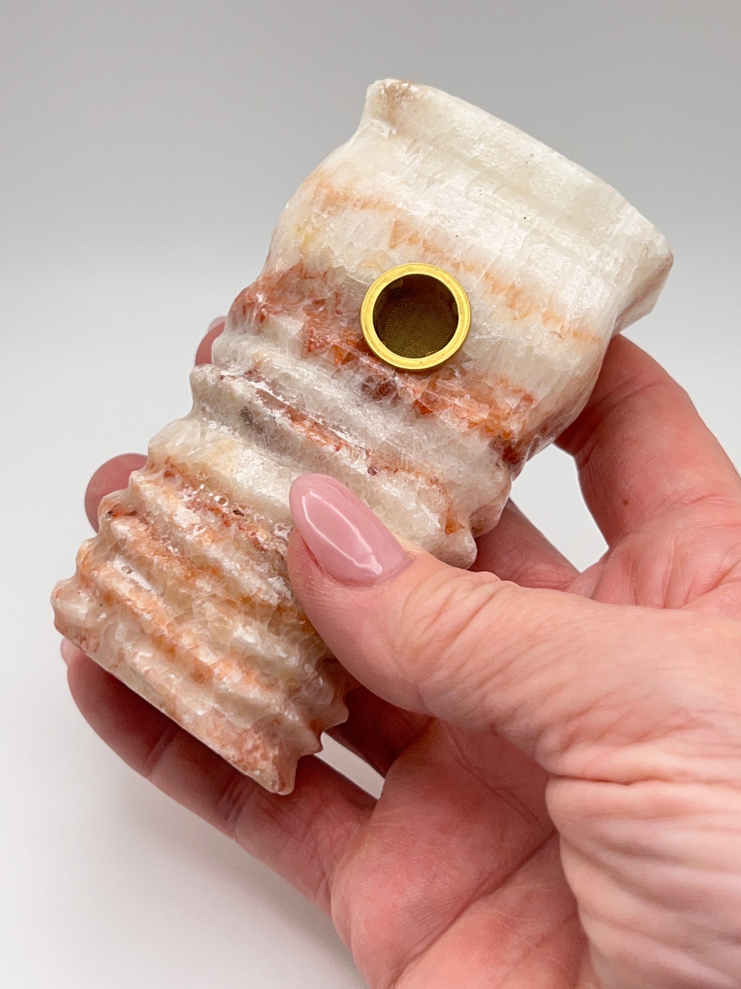 Red Banded Jasper - Crystal pipe