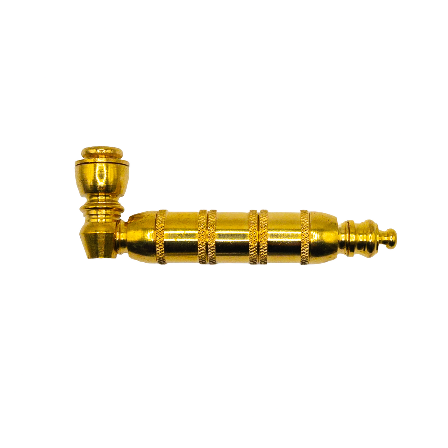 Metal Pipe with chamber - AMERICAN MADE - Brass, Anodized or Nickel Plated M-21