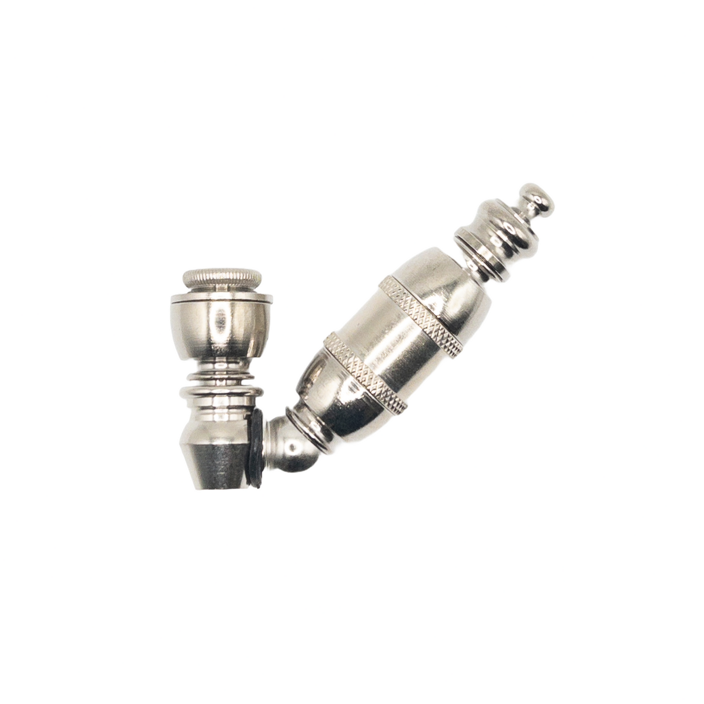 Metal Pipe with chamber - AMERICAN MADE - Nickel Plated M-22N