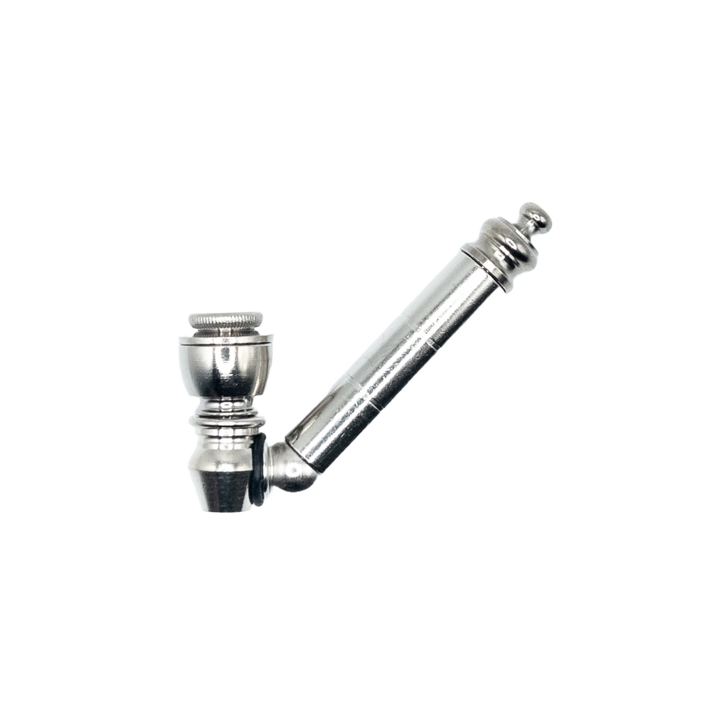 Metal Pipe with chamber - AMERICAN MADE - Nickel Plated M-23N