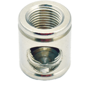 Metal Connector 2 Way Nickel Plated brass or brass P-8