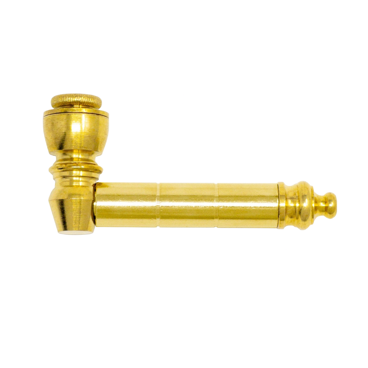 Metal Pipe with chamber - AMERICAN MADE - Brass, Anodized or Nickel Plated