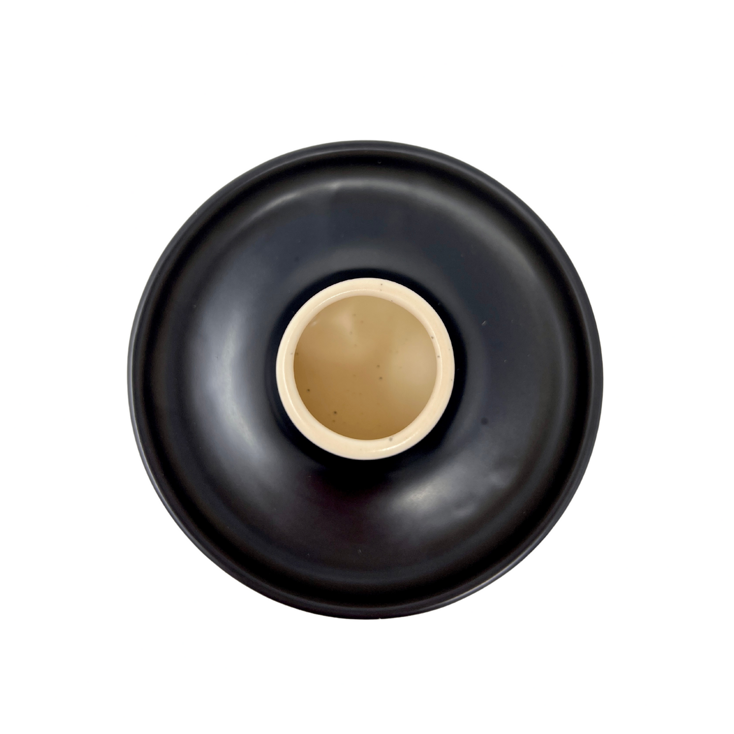 Palo Santo Ceramic Holder (Black and Cream)