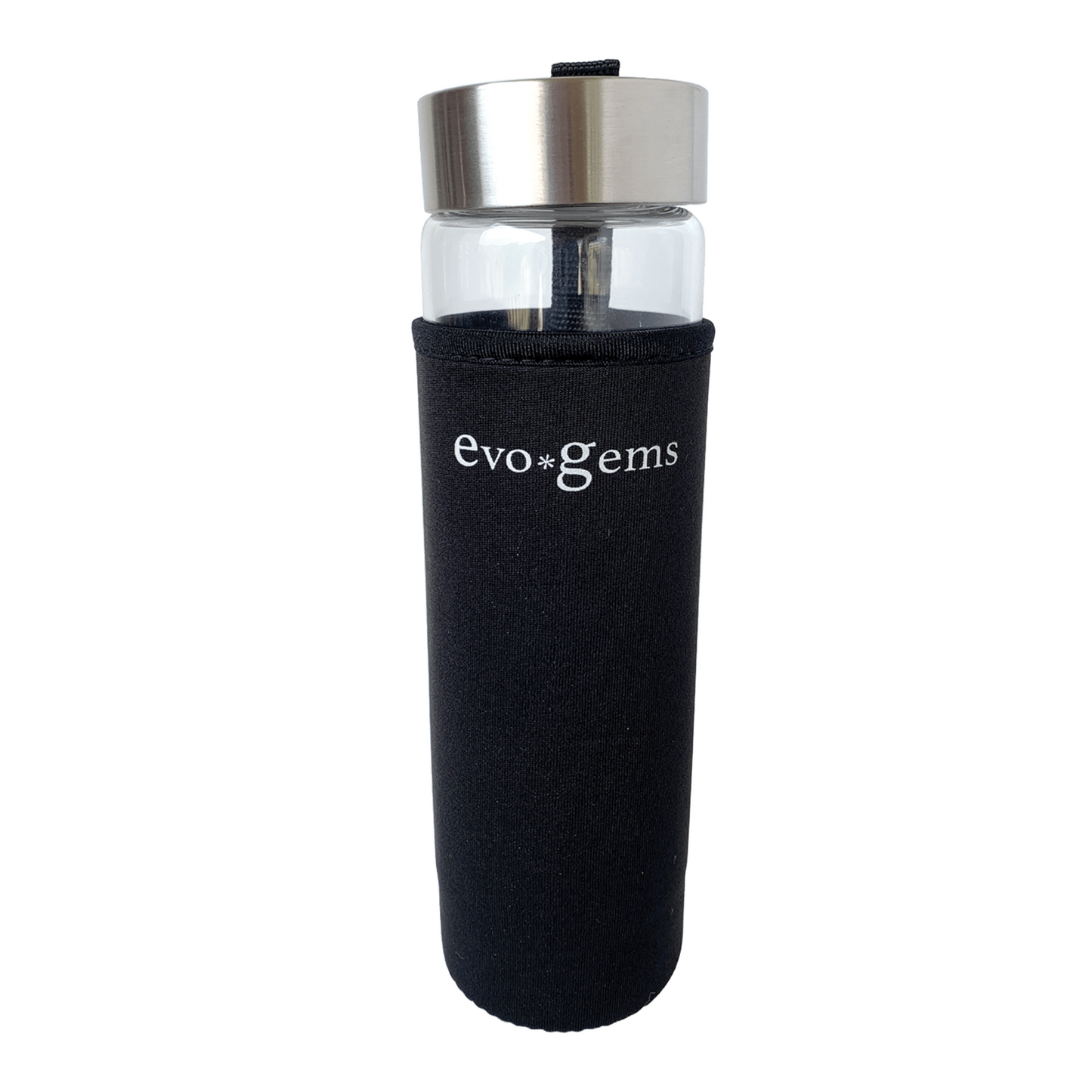 evo*gems Stainless Infusion Glass Bottle