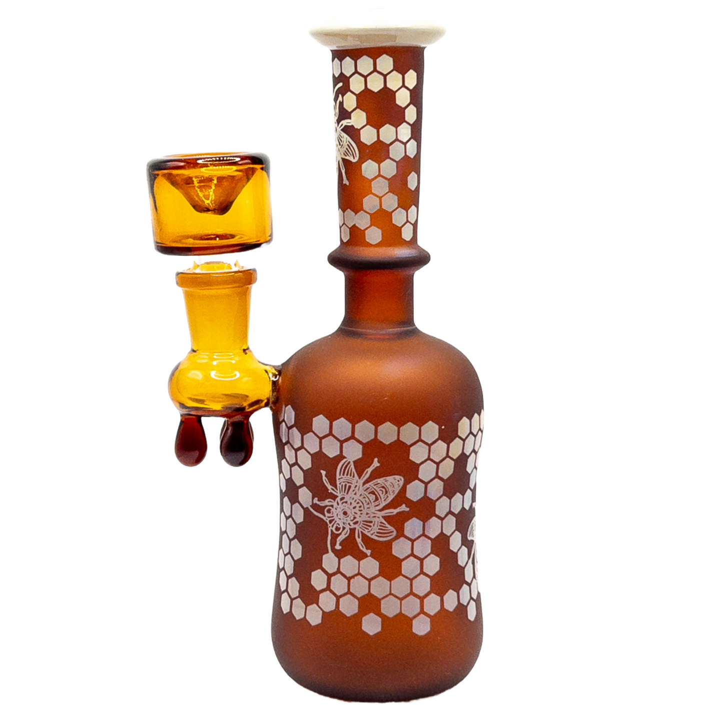 Water Pipe - Honey Bee Drip - 7.5 inches tall WP-212