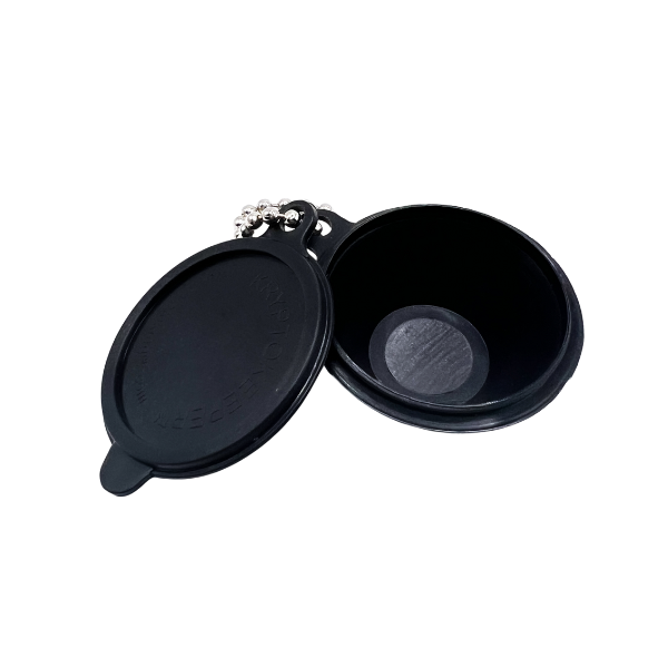 Plastic Pill Mill container with key chain CM