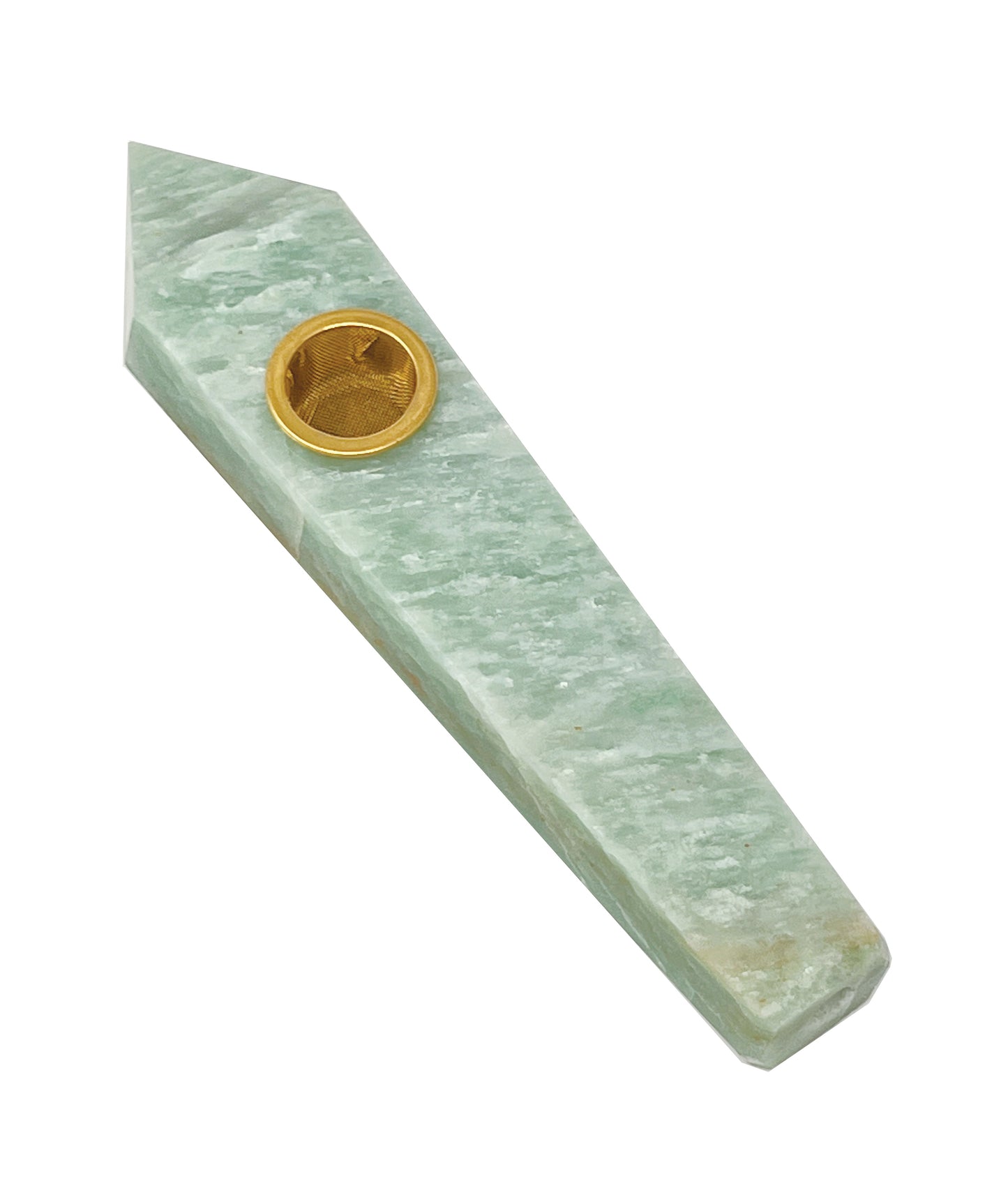Amazonite Crystal Pipe CP-19