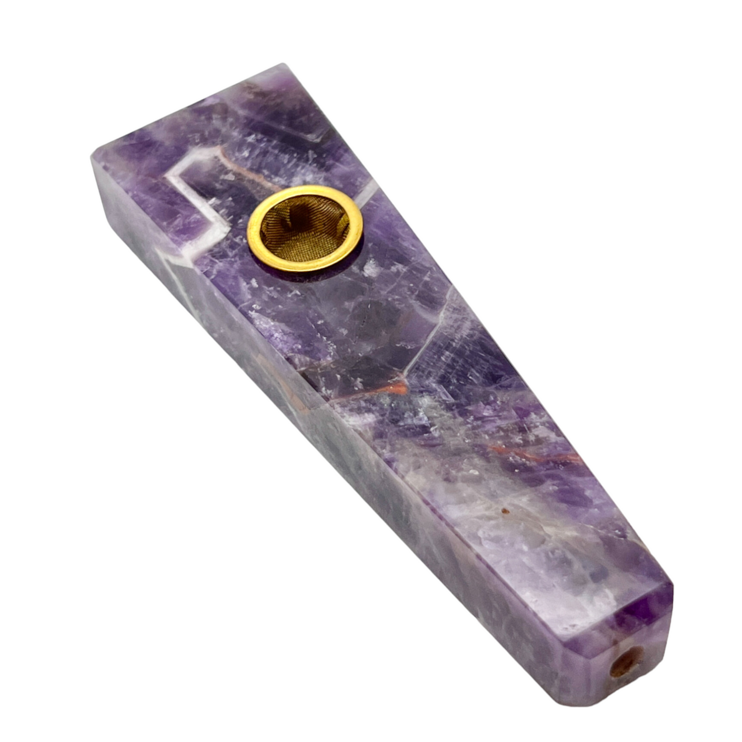 Amethyst Flat Crystal Pipe CP-6