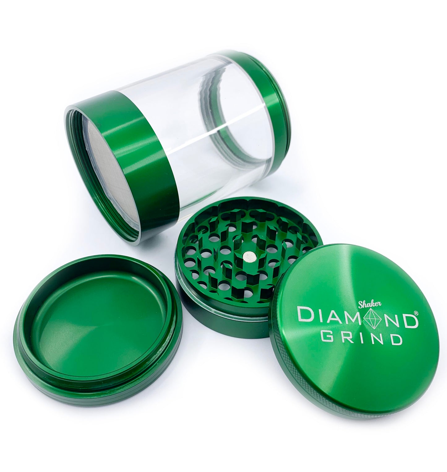Diamond Grind Shaker, Herb Grinder & Storage