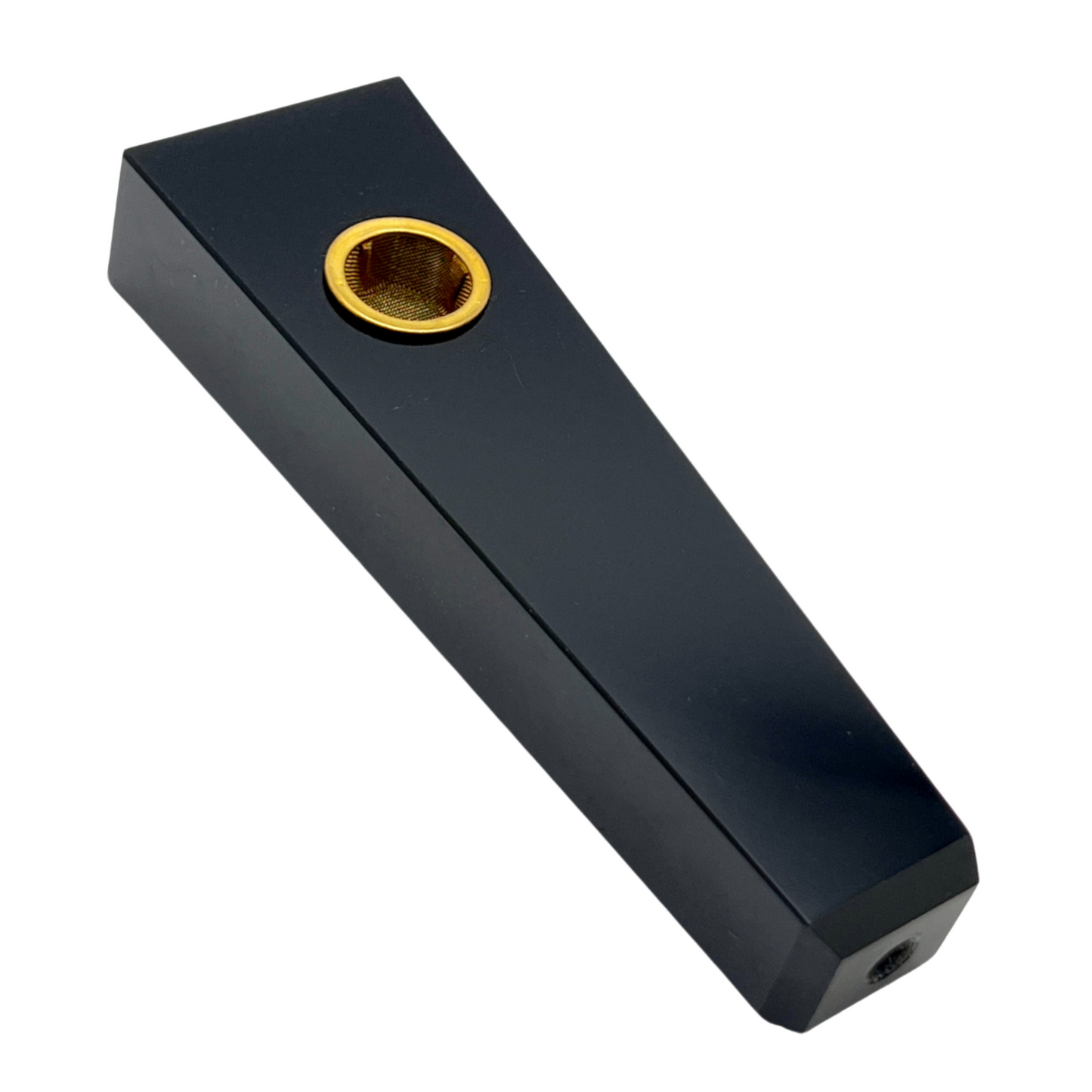 Obsidian Flat Crystal Pipe CP-8 FLAT