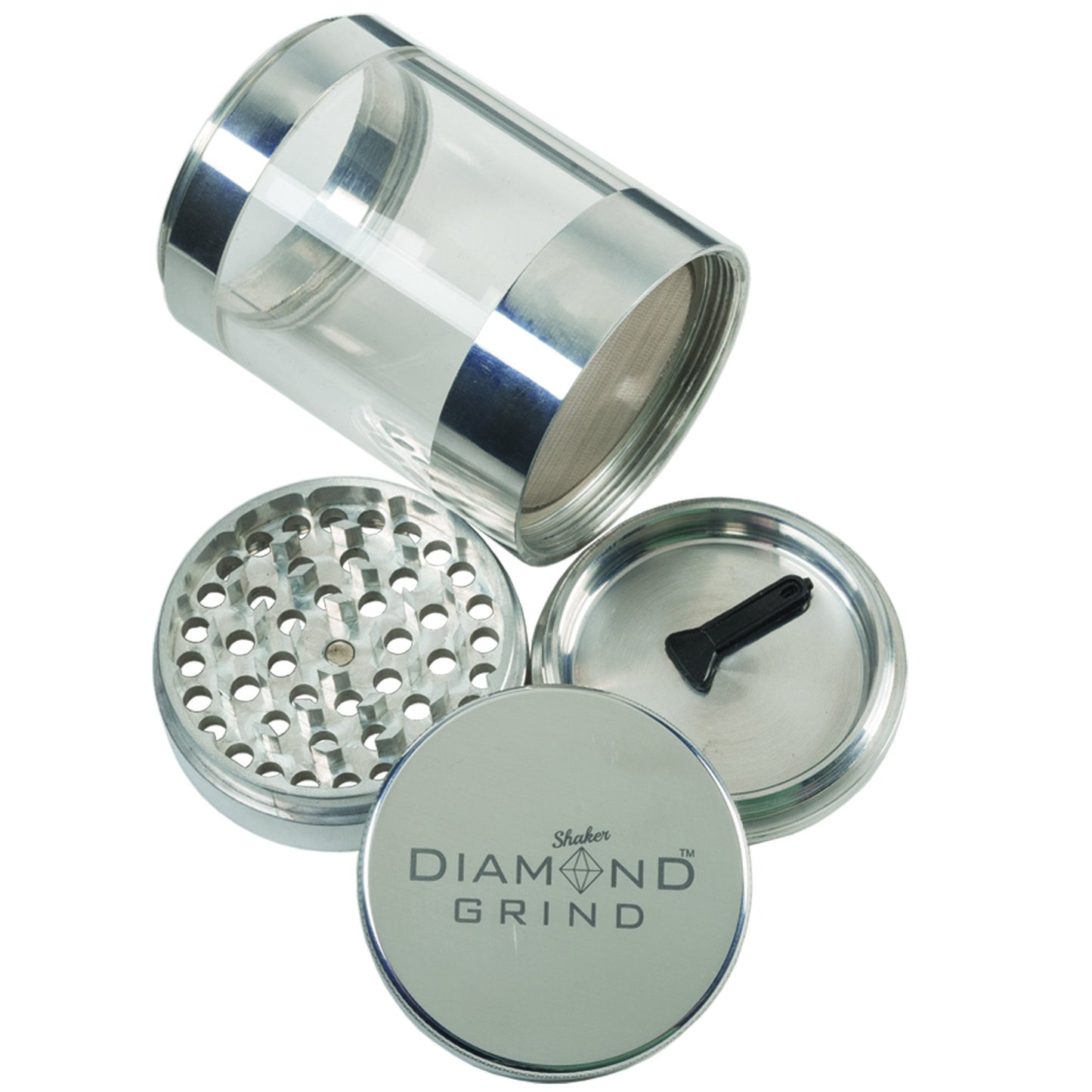 Diamond Grind Shaker, Herb Grinder & Storage
