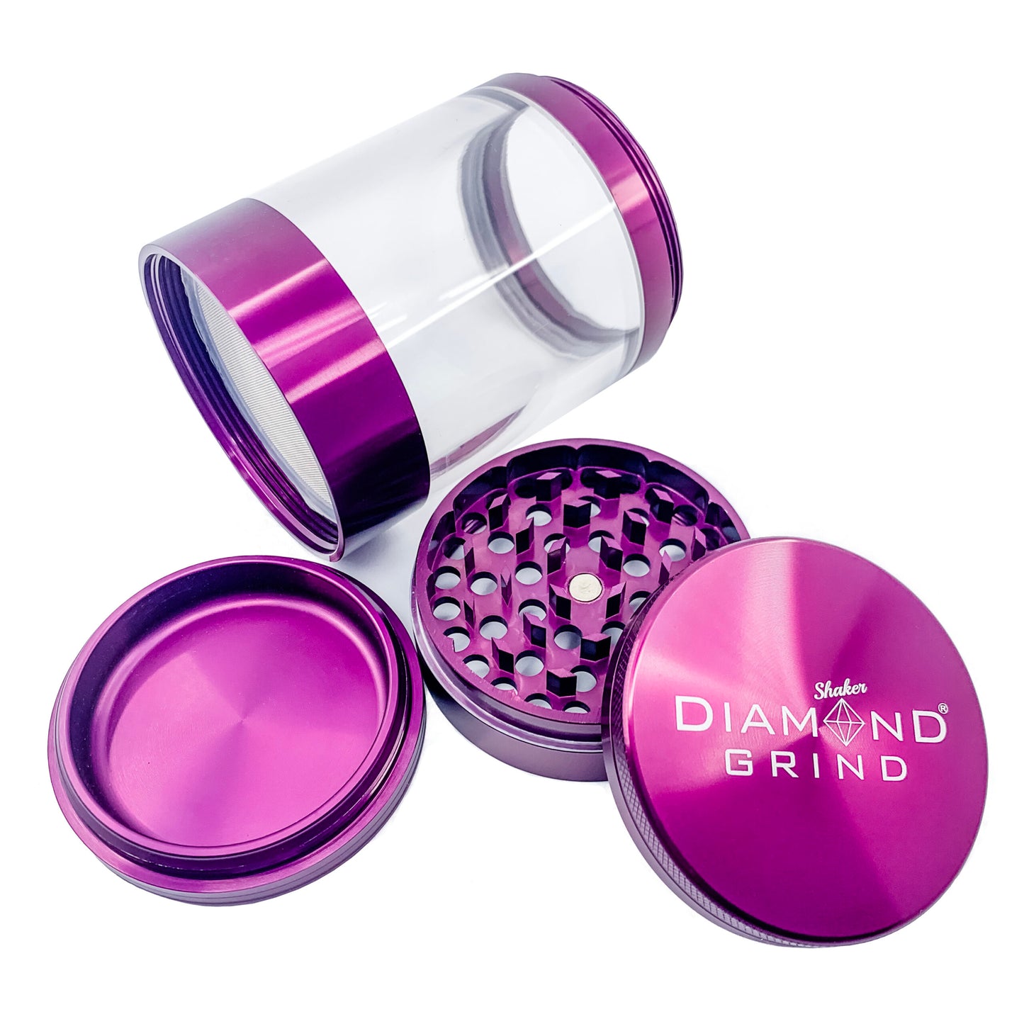 Diamond Grind Shaker, Herb Grinder & Storage