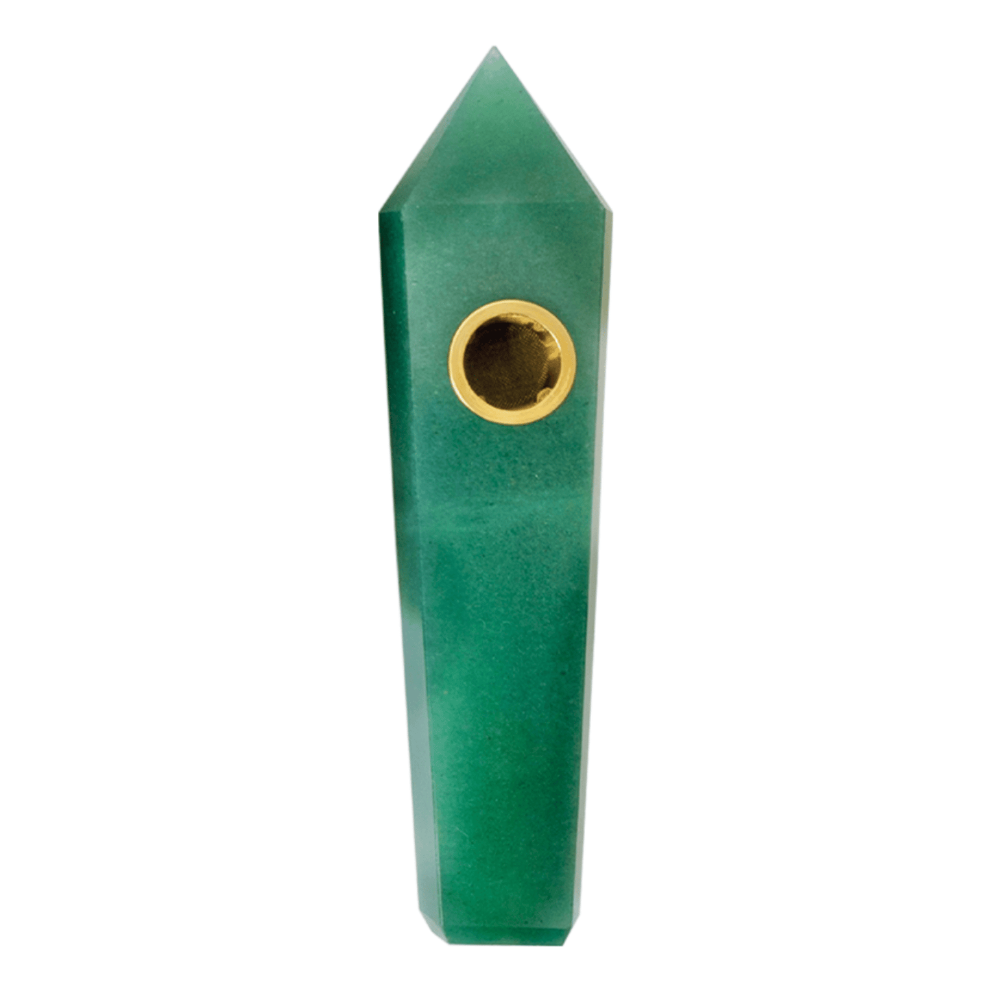 Green Aventurine Crystal Pipe