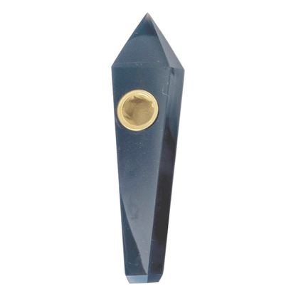 Obsidian Crystal Pipe CP-8 POINTED
