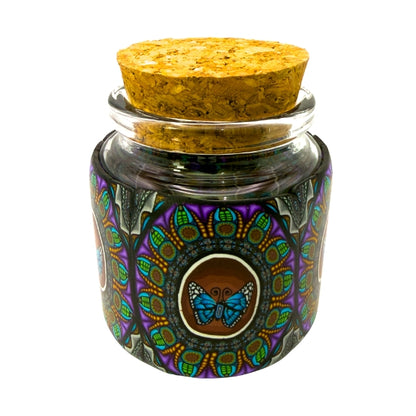 Milli Fury Fimo Glass Jar Screw Top Lid JAR-11