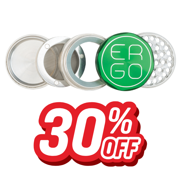 ERGO Herb Grinders Removable Screen