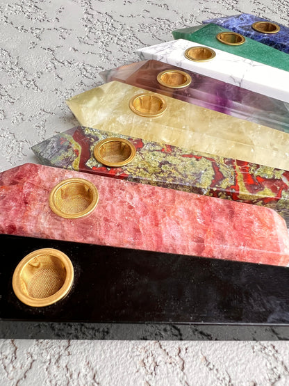 Citrine Crystal Pipe CP-13