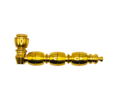Metal Pipe with chamber - AMERICAN MADE - Brass or Nickel Plated M-18