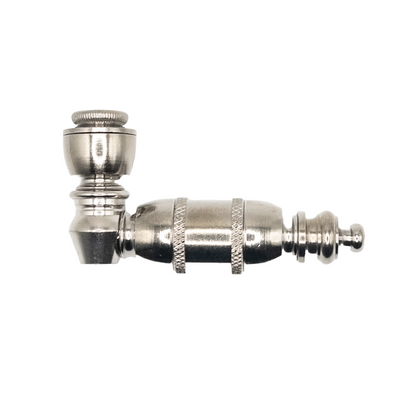 Metal Pipe with chamber - AMERICAN MADE - Brass, Anodized or Nickel Plated M-19