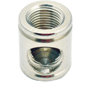 Metal Connector 2 Way Nickel Plated