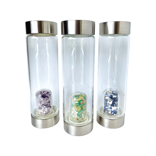 evo*gems Stainless Infusion Glass Bottle