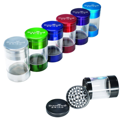 Diamond Grind Shaker, Herb Grinder & Storage