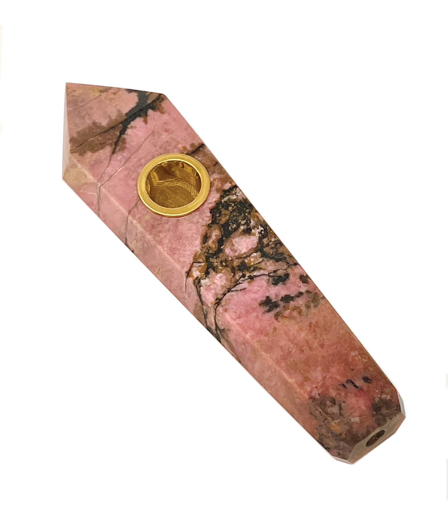 Rhodonite Crystal Pipe